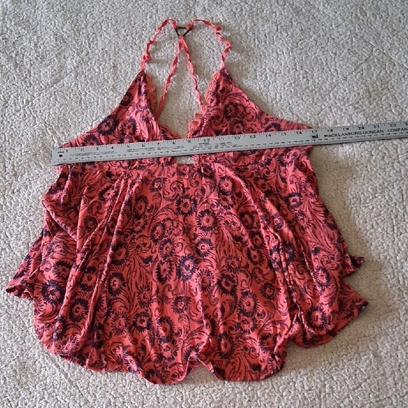 Free People Pink and Black Floral Camisole - Picture 4 of 7